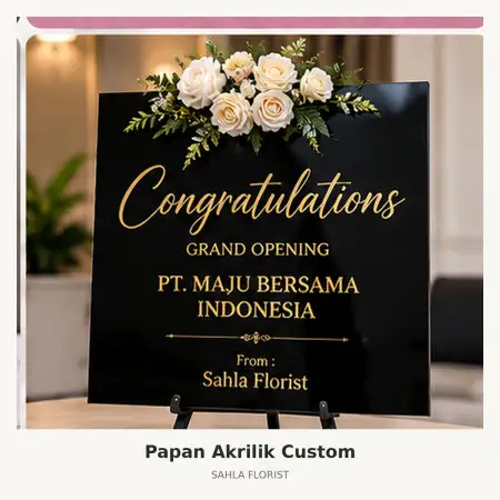 Papan Bunga Akrilik Luwuk Banggai